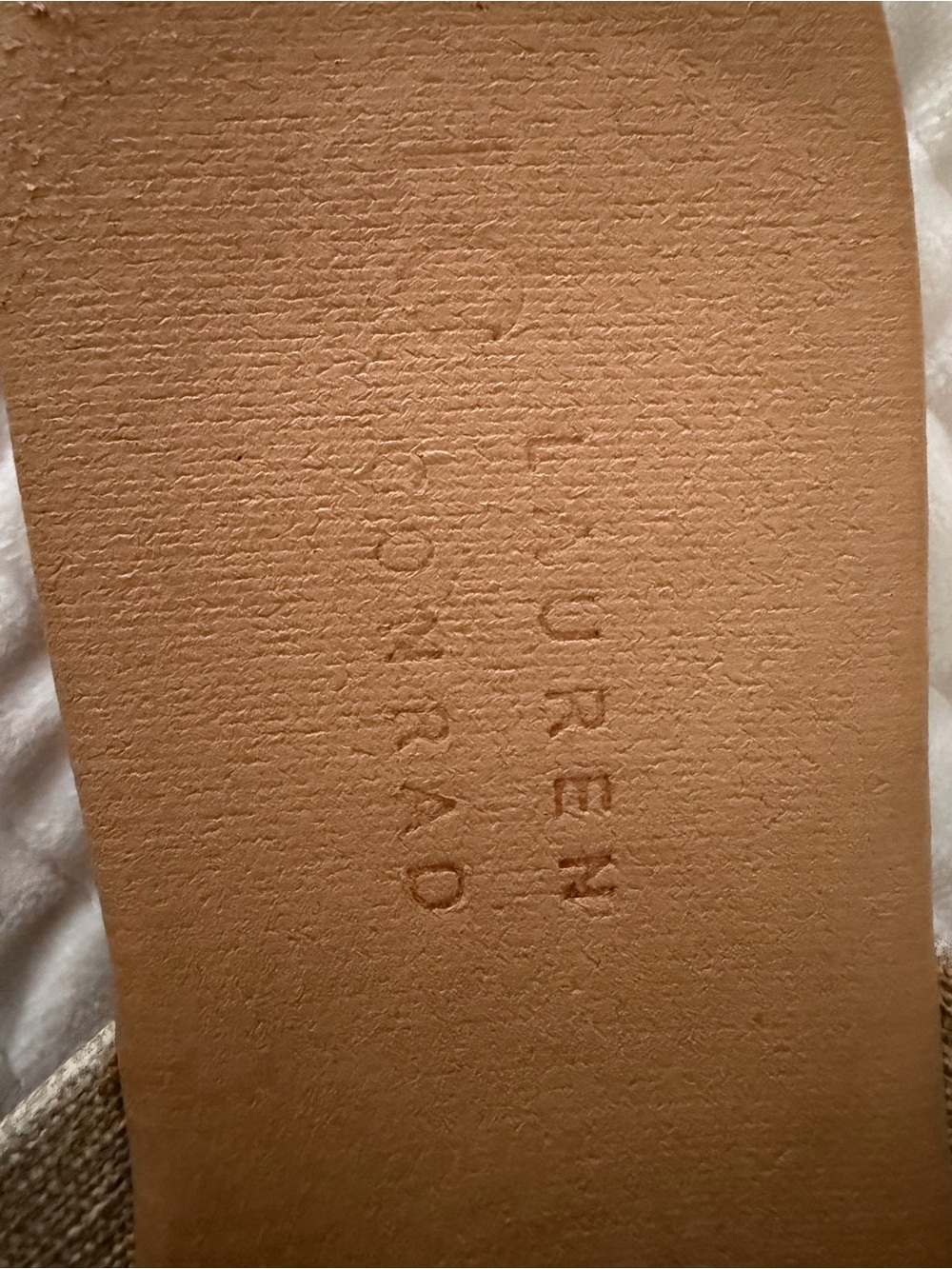 LC Lauren Conrad Tan Crisscross Slide Sandals - Picture 5 of 6